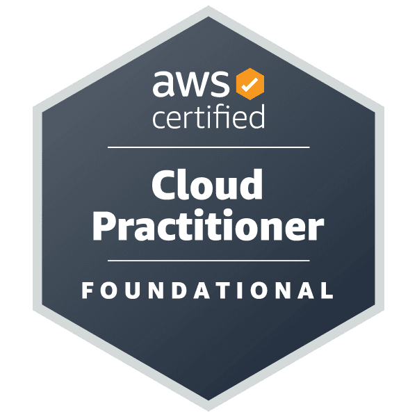 AWS CLF-C02 Cloud Practitioner Exam Voucher | AWS Certified Cloud Practitioner certification badge