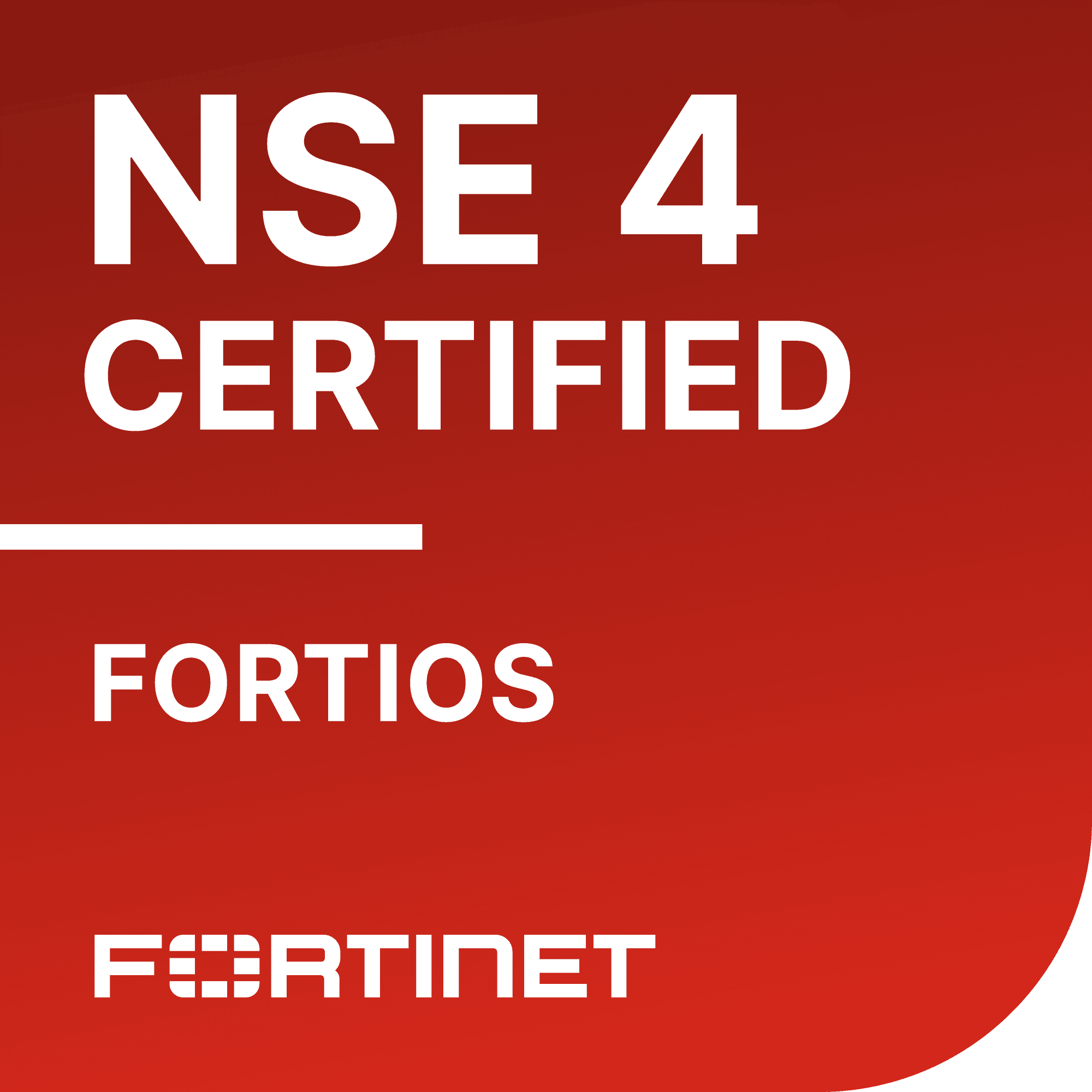 NSE 4 FCP FortiOS Administrator Exam Voucher — Fortinet Certified Professional certification badge